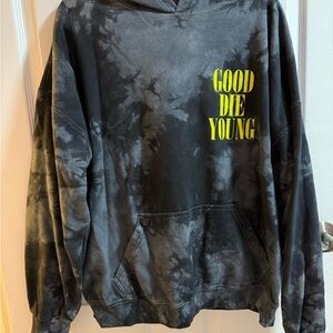 Assholes Live Forever, Good Die Young, Tie-Dye Hoodie, 3xl